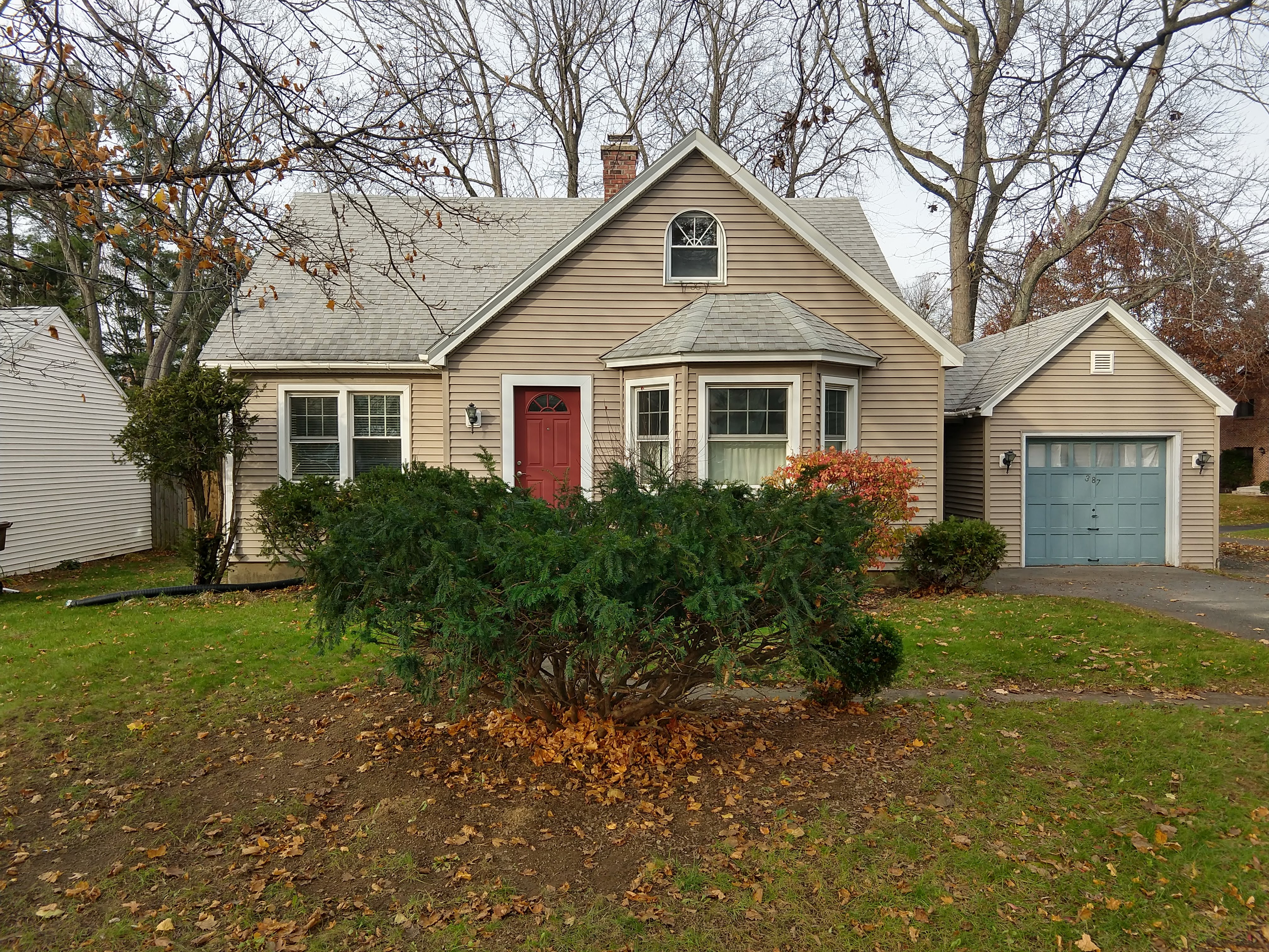 Side view of the property